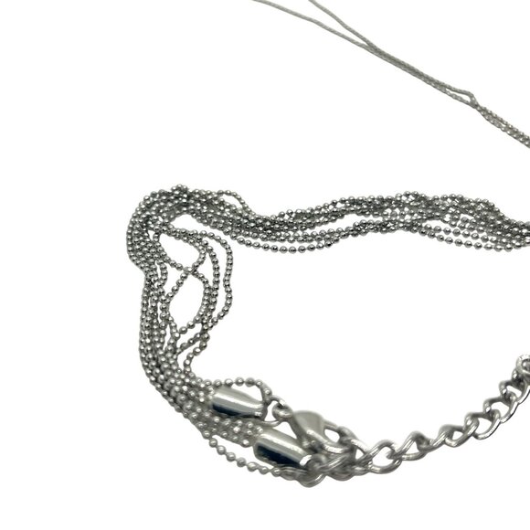 3/$30 8 OTHER REASONS NECKLACE NINE LIVES LARIAT NECKLACE CHOKER SILVER TONE - Picture 10 of 12